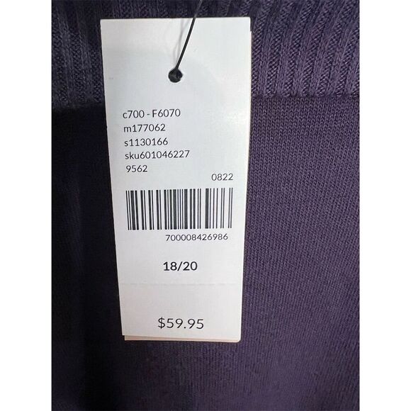 Lane Bryant Women's Plus Size 18 Purple Pullover‎ Sweater - Picture 11 of 11